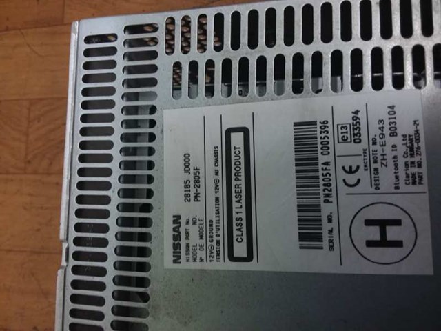 Radioodtwarzacz (radio AM/FM) 28185JD000 NISSAN