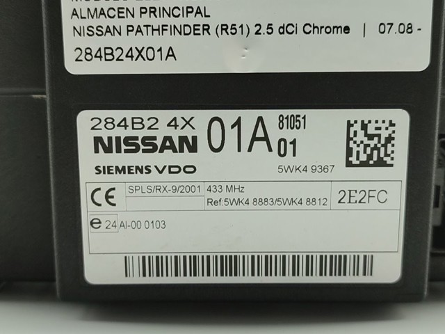 Blok komfortu 284B24X01A NISSAN