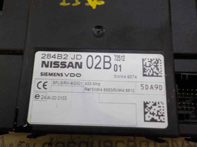 Blok komfortu 284B2JD02B NISSAN