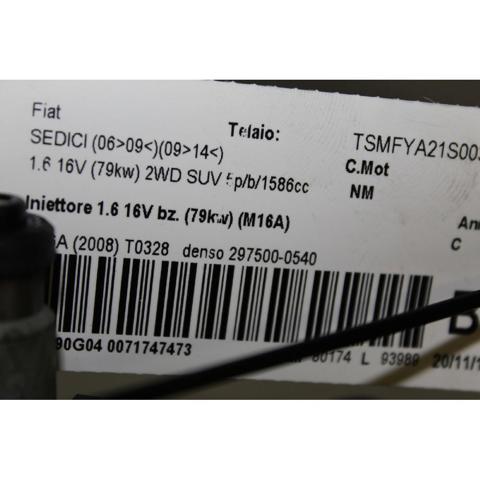 Wtryskiwacz paliwa 2975000540 FIAT