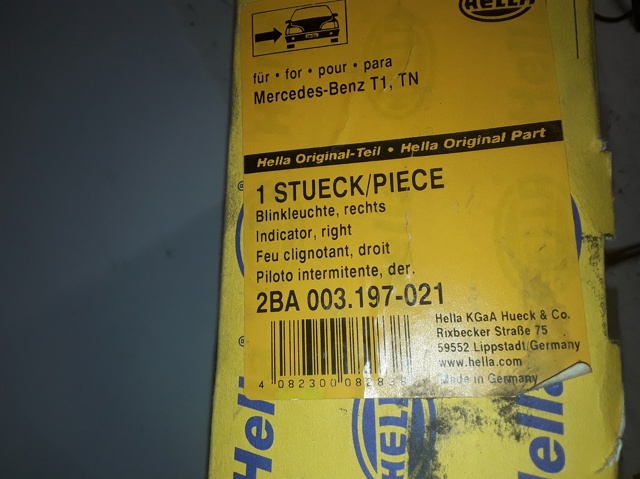 Kierunkowskaz prawy Mercedes Bus 207-310 601