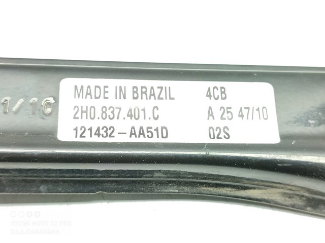 Mechanizm podnoszenia szyby drzwi przednich lewych 2H0837401C VAG