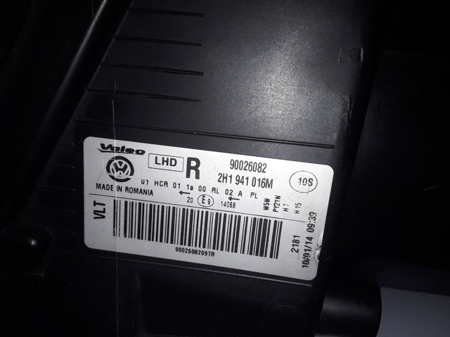 Reflektor prawy Volkswagen AMAROK 2HA, 2HB, S1B, S6B, S7A, S7B