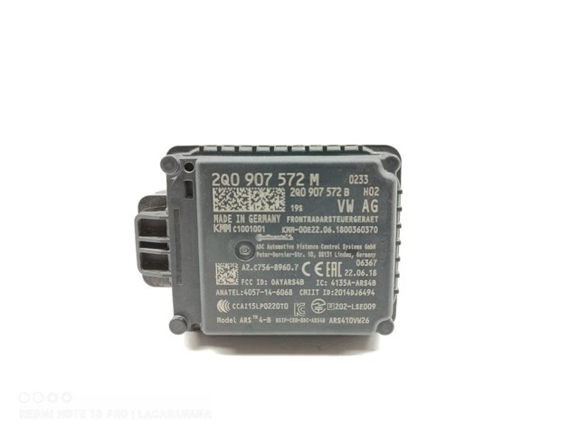 Czujnik Radarowy odległości 2Q0907572M VAG