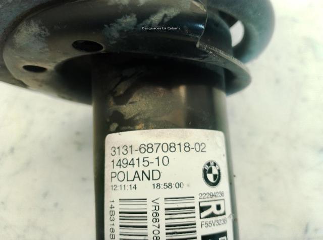 Amortyzator przedni prawy 31316870818 BMW