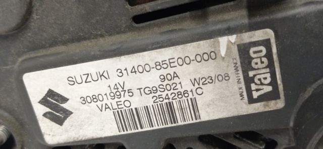 Alternator 3140085 SUZUKI