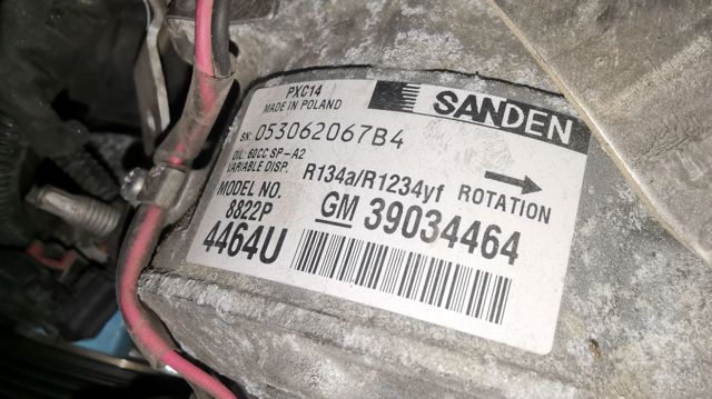 Sprężarka klimatyzacji 39034464 OPEL