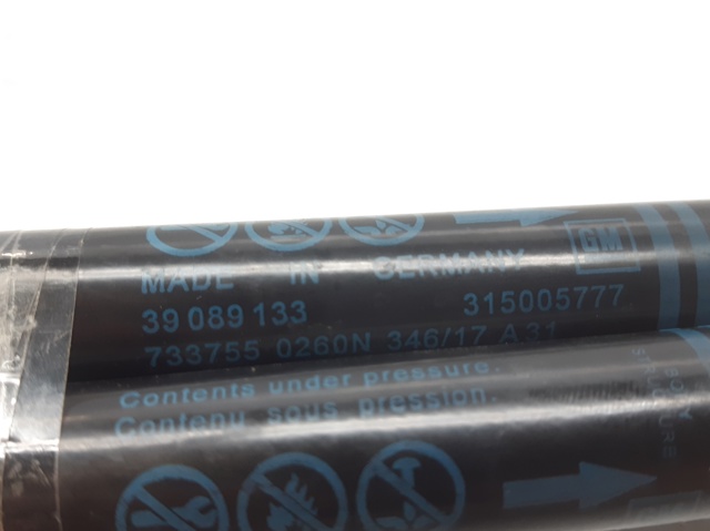 Amortyzator klapy bagażnika (3/5 drzwi-tylnych) 39089133 OPEL
