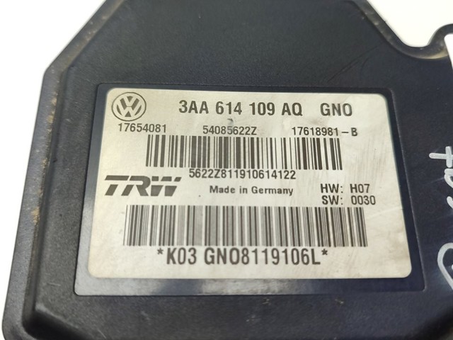 Sterownik ABS  hydrauliczny 3AA614109BM VAG