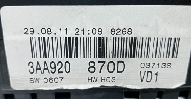 3AA920870D VAG