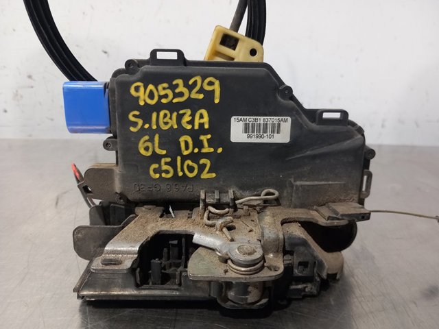 Zamek drzwi przednich lewych 3B1837015AM VAG