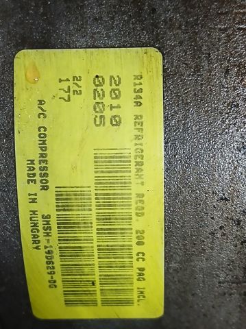 Sprężarka klimatyzacji 3M5H19D629DG FORD