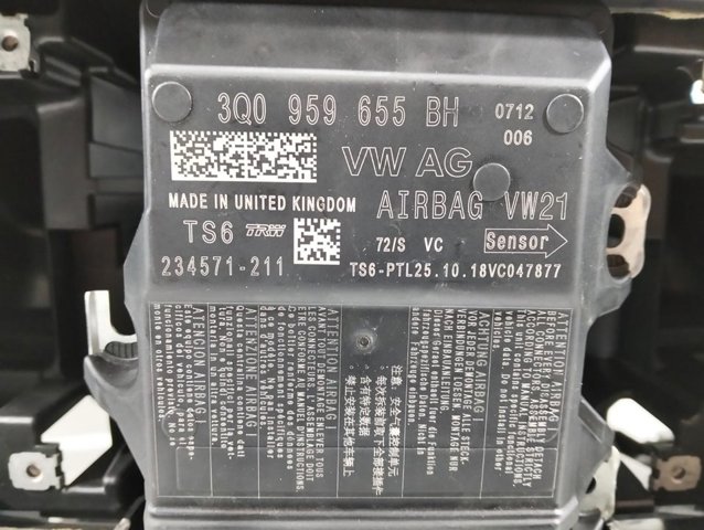 Sterownik poduszki bezpieczeństwa 3Q0959655BH VAG
