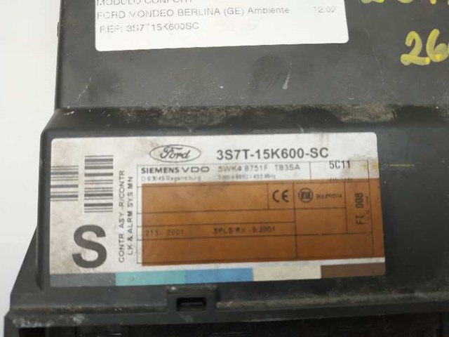 Blok komfortu 3S7T15K600SC FORD