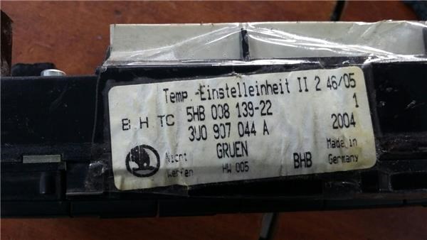 Sterownik trybów ogrzewania/klimatyzacji 3U0907044A VAG