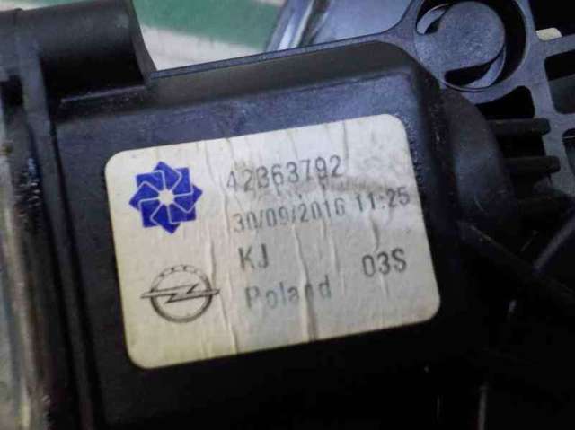 Mechanizm podnoszenia szyby drzwi przednich lewych 42363792 OPEL
