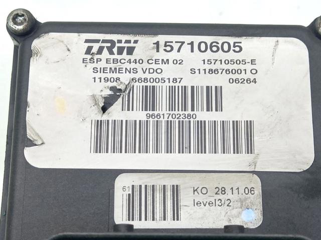 Sterownik ABS  hydrauliczny Peugeot 407 6E