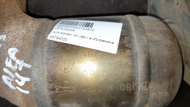 Konwerter-katalizator Fiat Stilo 192