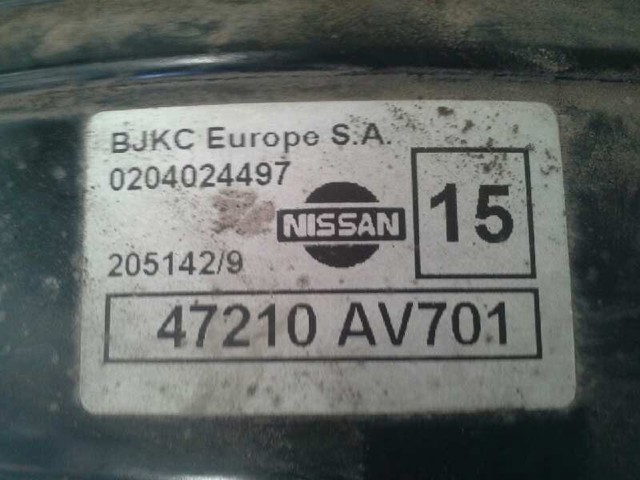 Wzmacniacz próżniowy hamulców 47210AV701 NISSAN