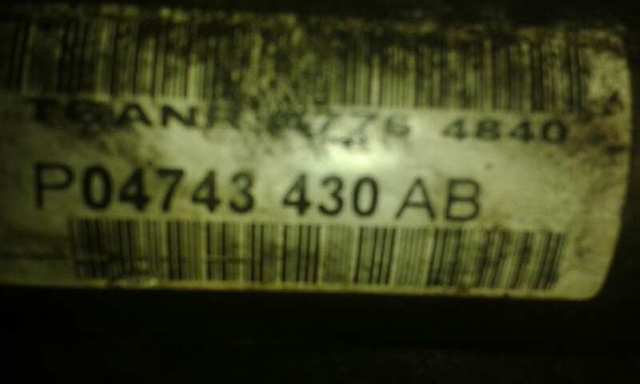 Listwa kierownicza (maglownica) 4743430AB CHRYSLER