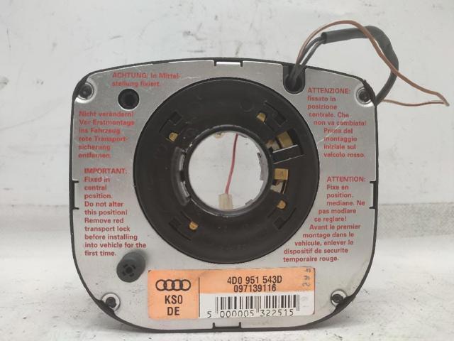 Pierścień kontaktowy AIRBAG, taśma kierownicy  4D0951543D VAG