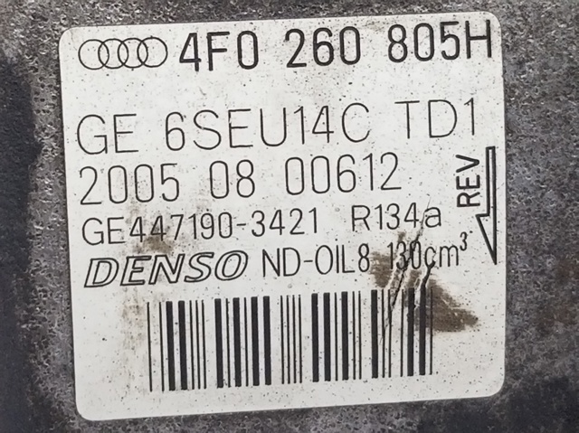 Sprężarka klimatyzacji 4F0260805H VAG