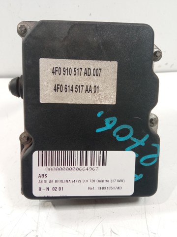 Sterownik ABS  hydrauliczny 4F0910517AD VAG