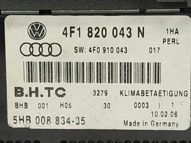 Sterownik trybów ogrzewania/klimatyzacji Audi A6 4F5
