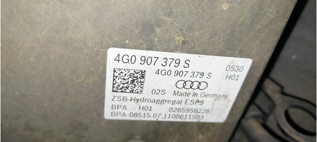 Sterownik ABS  hydrauliczny 4G0907379S VAG/Audi