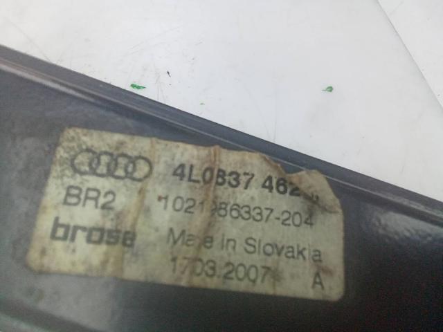 Mechanizm podnoszenia szyby drzwi przednich prawych 4L0837462 VAG