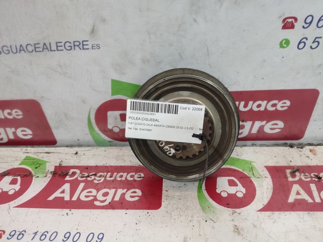 Koło pasowe wału korbowego 504076697 FIAT