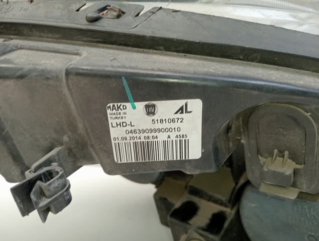 Reflektor lewy 51810672 FIAT