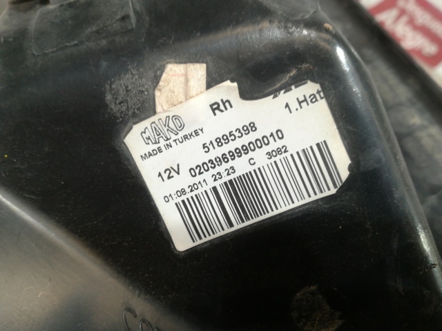 Lampa zespolona tylna prawa 51895398 FIAT