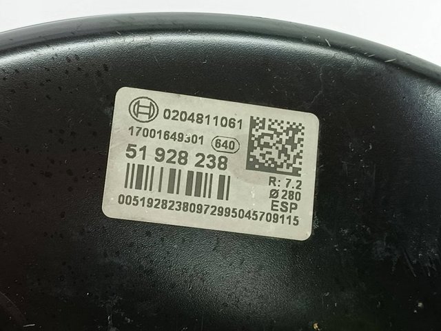 Wzmacniacz próżniowy hamulców 51928238 FIAT