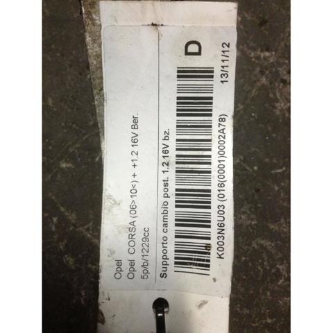 Poduszka (podpora) silnika tylna 55703436 OPEL