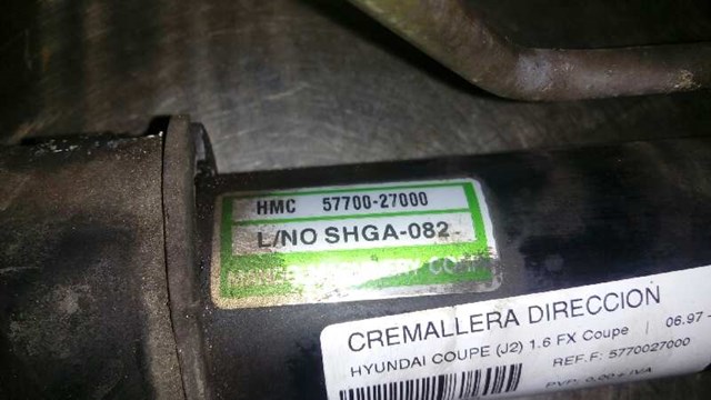 Listwa kierownicza (maglownica) 5770027000 HYUNDAI