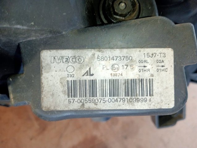 Reflektor lewy 5801473750 IVECO