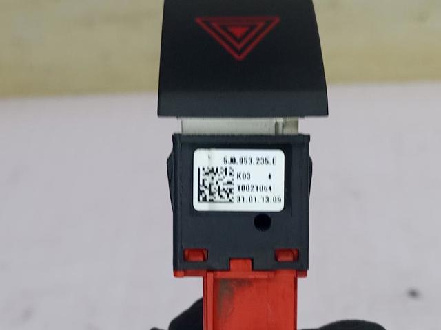 Przycisk włączania światła awaryjnego Skoda Fabia 2 5J2, 542, 572, 582