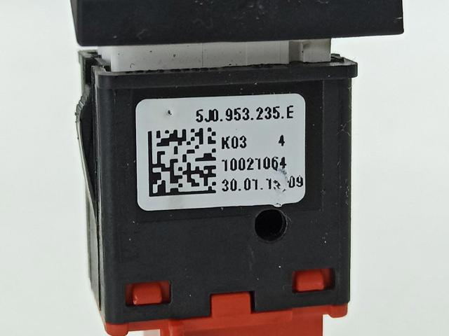 Przycisk włączania światła awaryjnego Skoda Fabia 2 5J2, 542, 572, 582