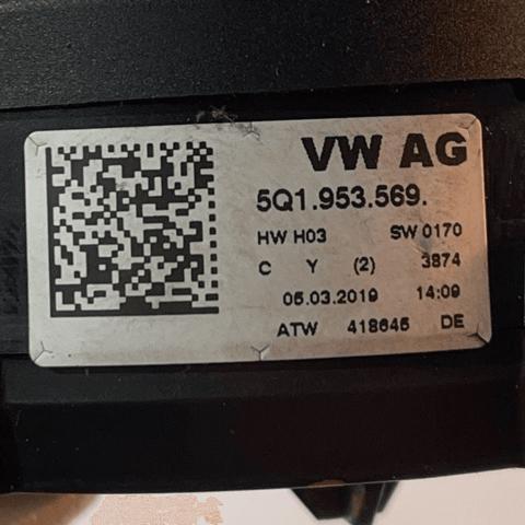 Pierścień kontaktowy AIRBAG, taśma kierownicy Skoda SuperB 3 3V3