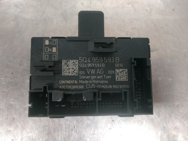 Blok komfortu przednich drzwi 5Q4959593B VAG