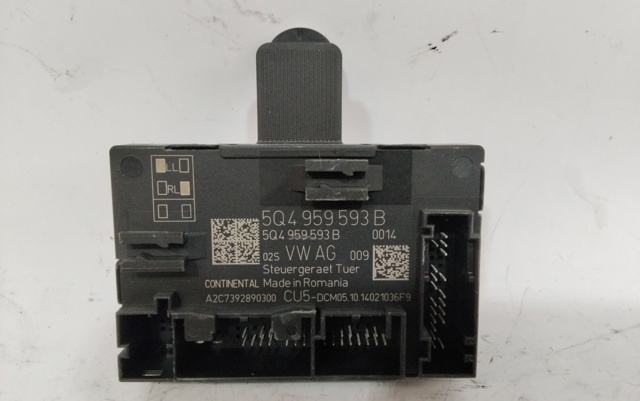 Blok komfortu przednich drzwi 5Q4959593B VAG