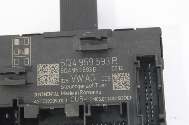 Blok komfortu przednich drzwi 5Q4959593B VAG