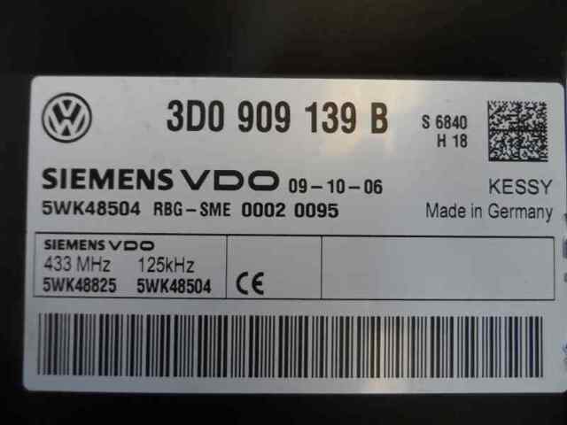 Blok komfortu Volkswagen Phaeton 1 3D1, 3D2, 3D3, 3D4, 3D6, 3D7, 3D8, 3D9