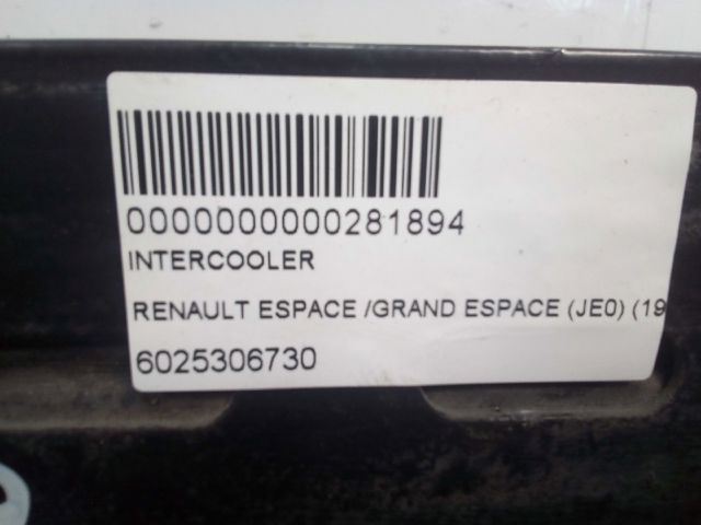 Chłodnica intercoolera Renault Espace 3 JE