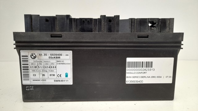 Blok komfortu 61356939400 BMW