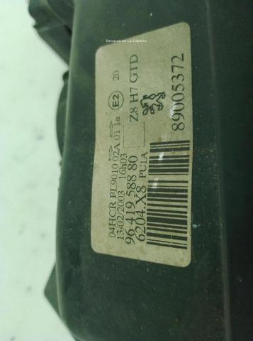 Reflektor lewy Peugeot 607 9D, 9U