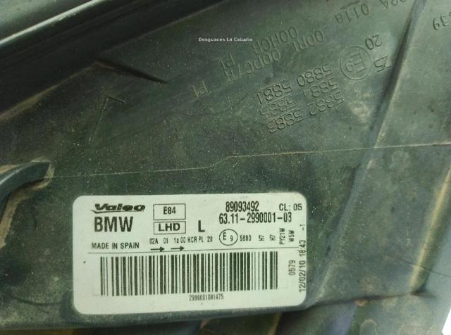 Reflektor lewy BMW X1 E84