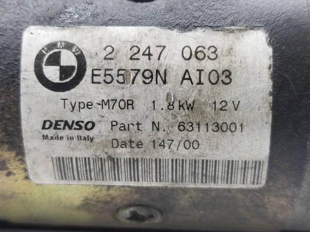 Rozrusznik 63113001 BMW