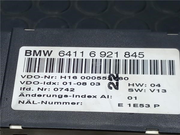 Sterownik trybów ogrzewania/klimatyzacji 64116921845 BMW